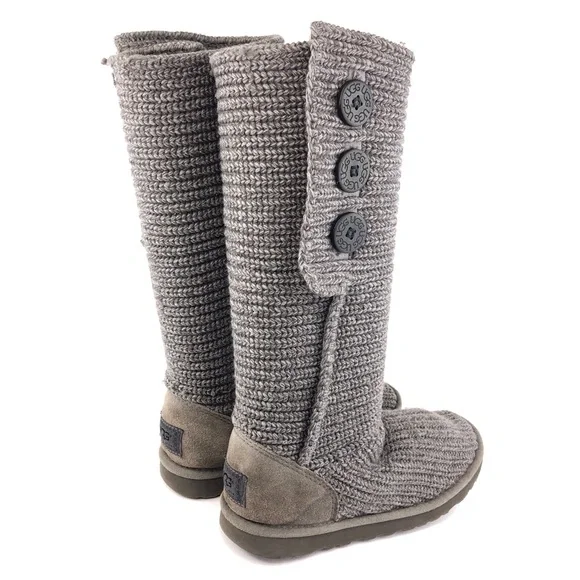 UGG Australia 'Classic Cardy' Tall Knit Winter Boots 7 - Picture 5 of 13
